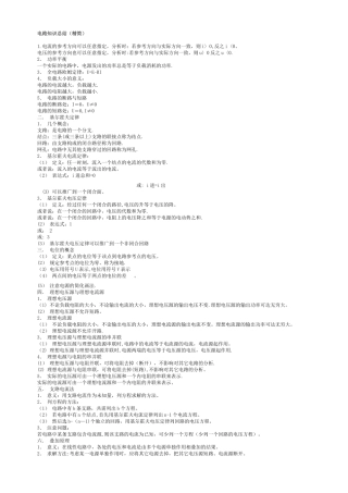 电路基础知识总结-电路总结