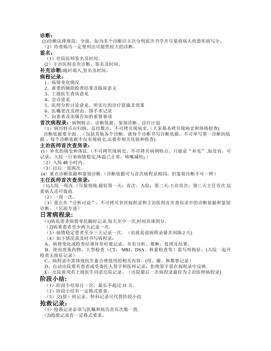 病历书写规范质控培训_第3页