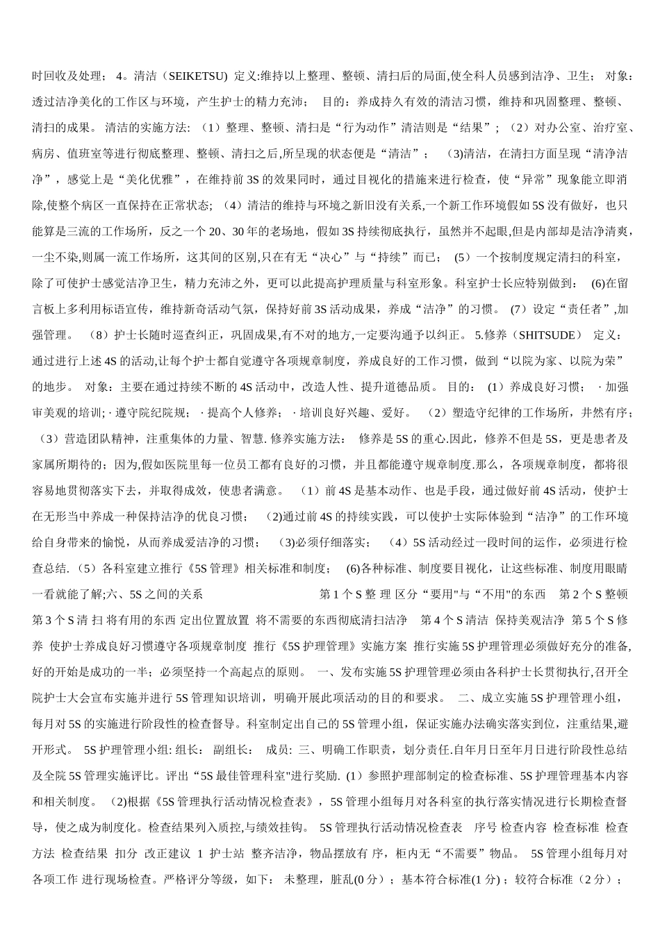 病房五常法管理细则_第3页
