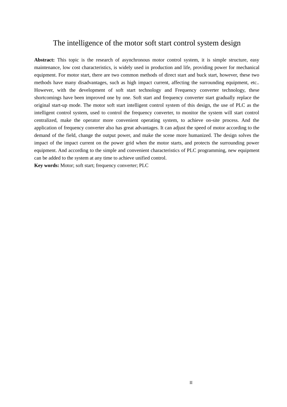 电动机智能软启动控制系统设计  电气工程专业_第2页