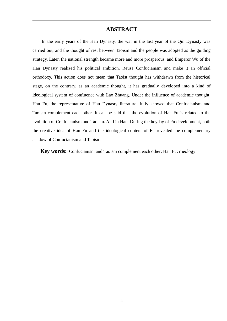 从儒道互补看全盛期的汉赋流变 传统文学专业_第2页