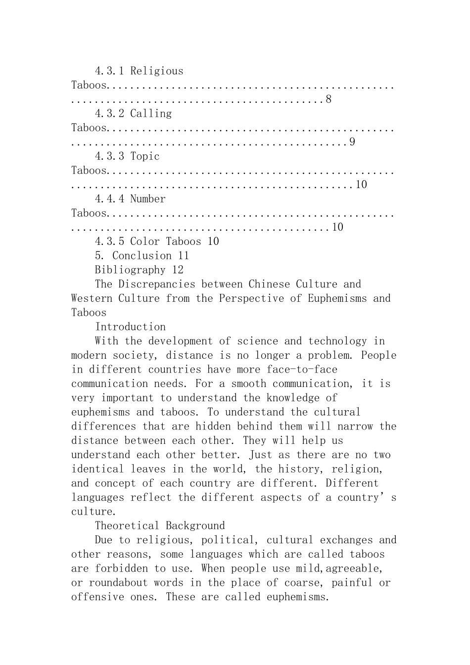 从委婉语和禁忌语看中 西文化差异  工商管理专业_第3页