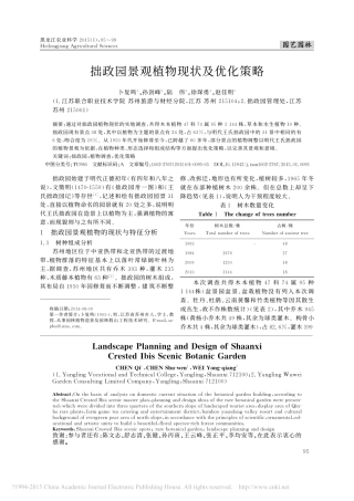 拙政园景观植物现状及优化策略