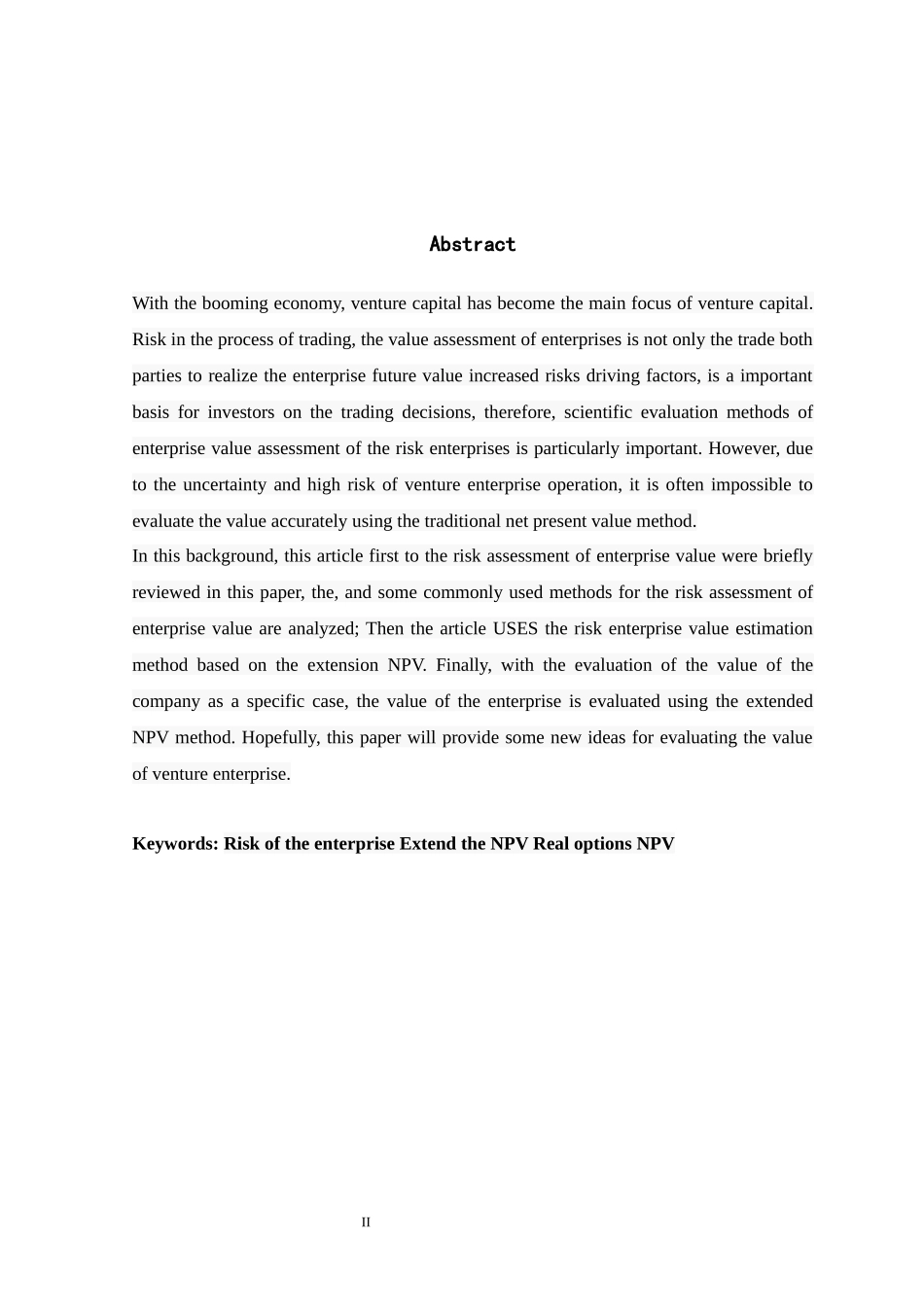资产评估-基于扩展NPV的风险企业价值评估研究--以佳和公司为例资产评估专业_第2页