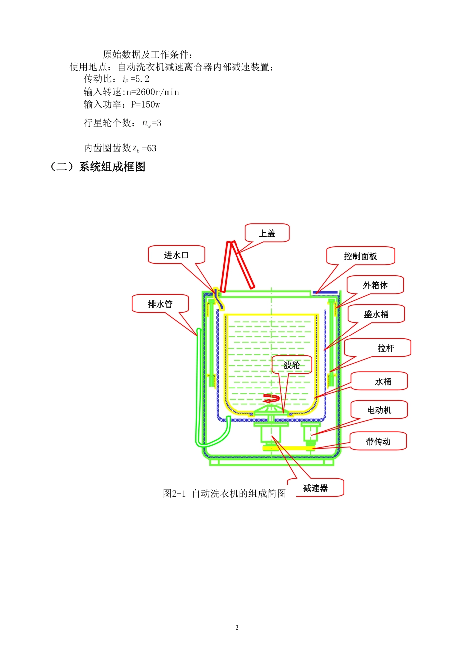 自动洗衣机行星齿轮减速器的设计和实现  机械制造及其自动化专业_第2页