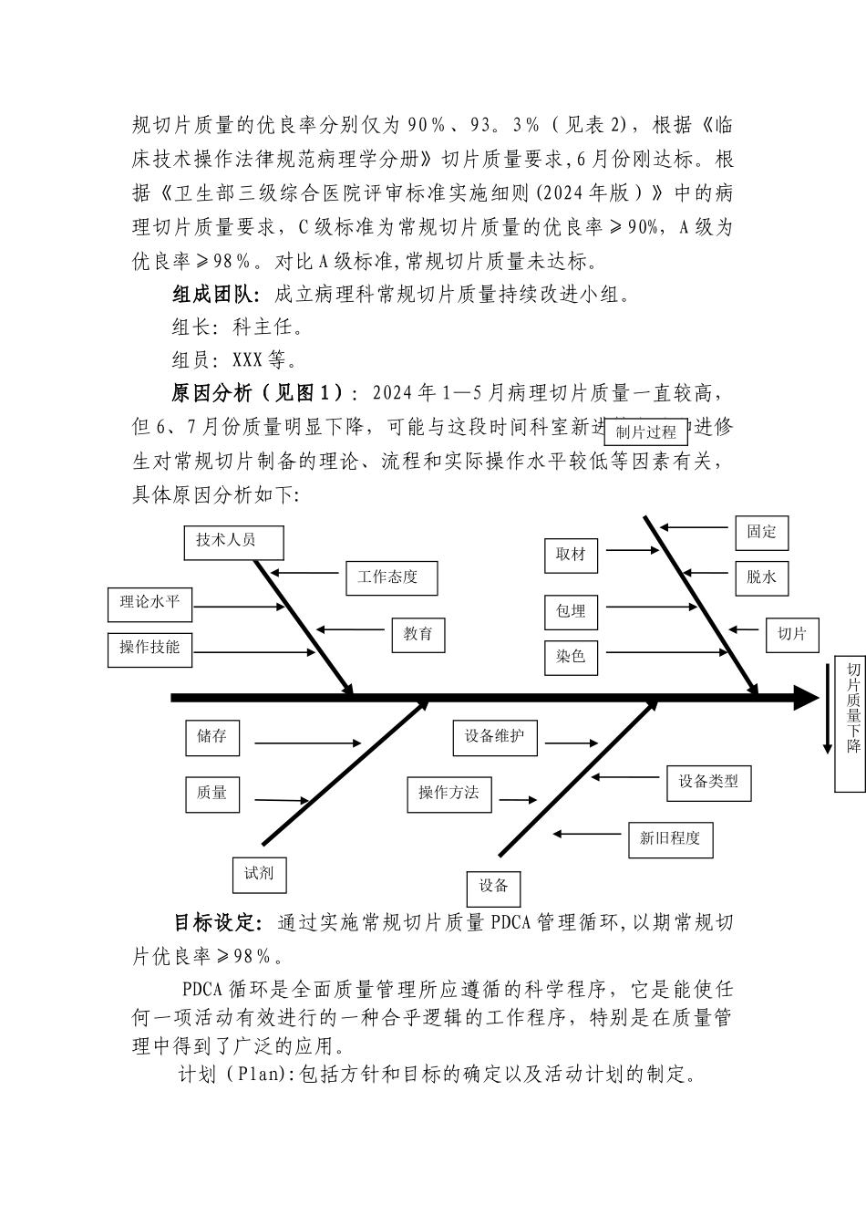 病理科常规切片质量PDCA管理循环案例示范_第3页