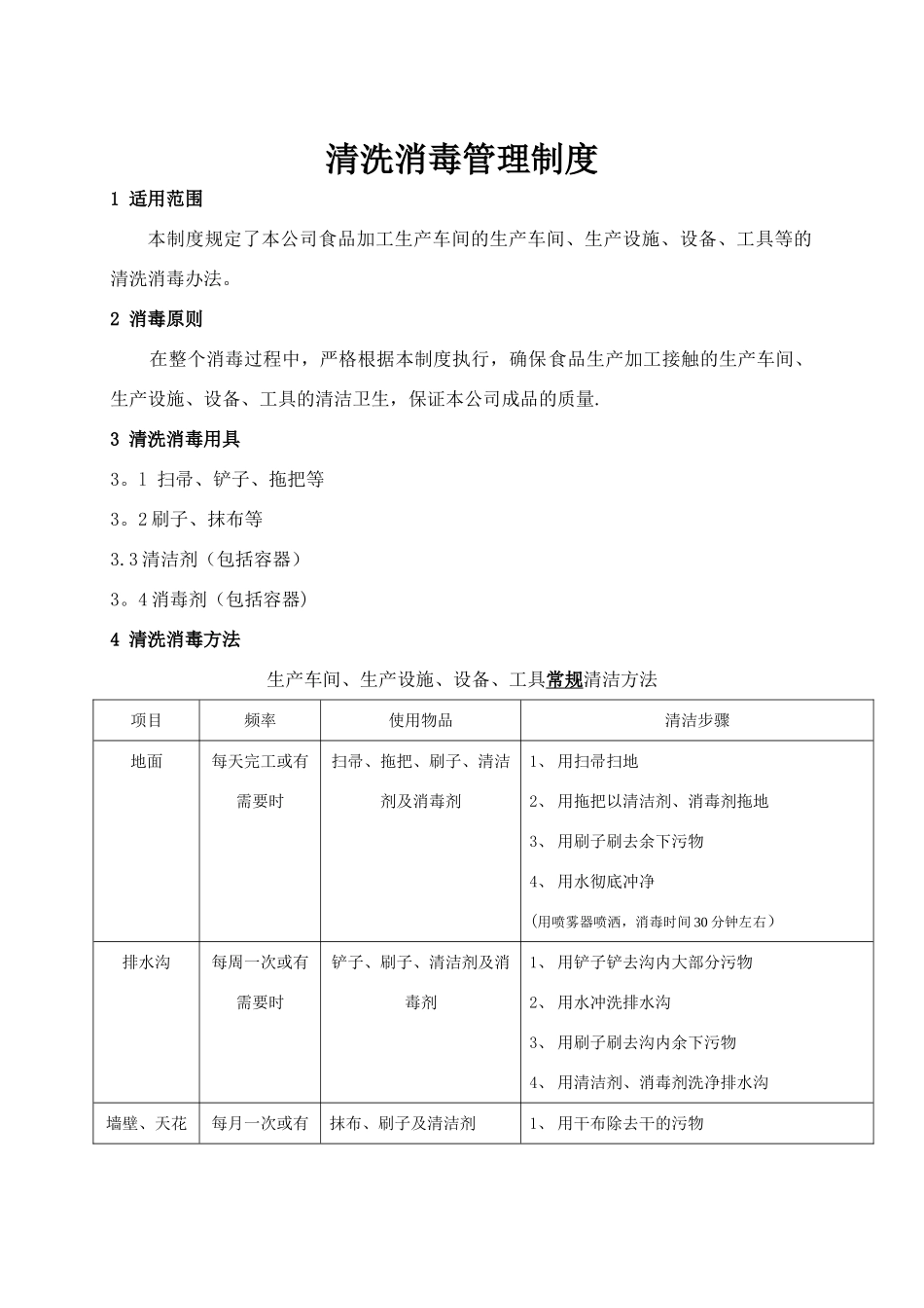 白酒厂清洗消毒管理制度_第1页