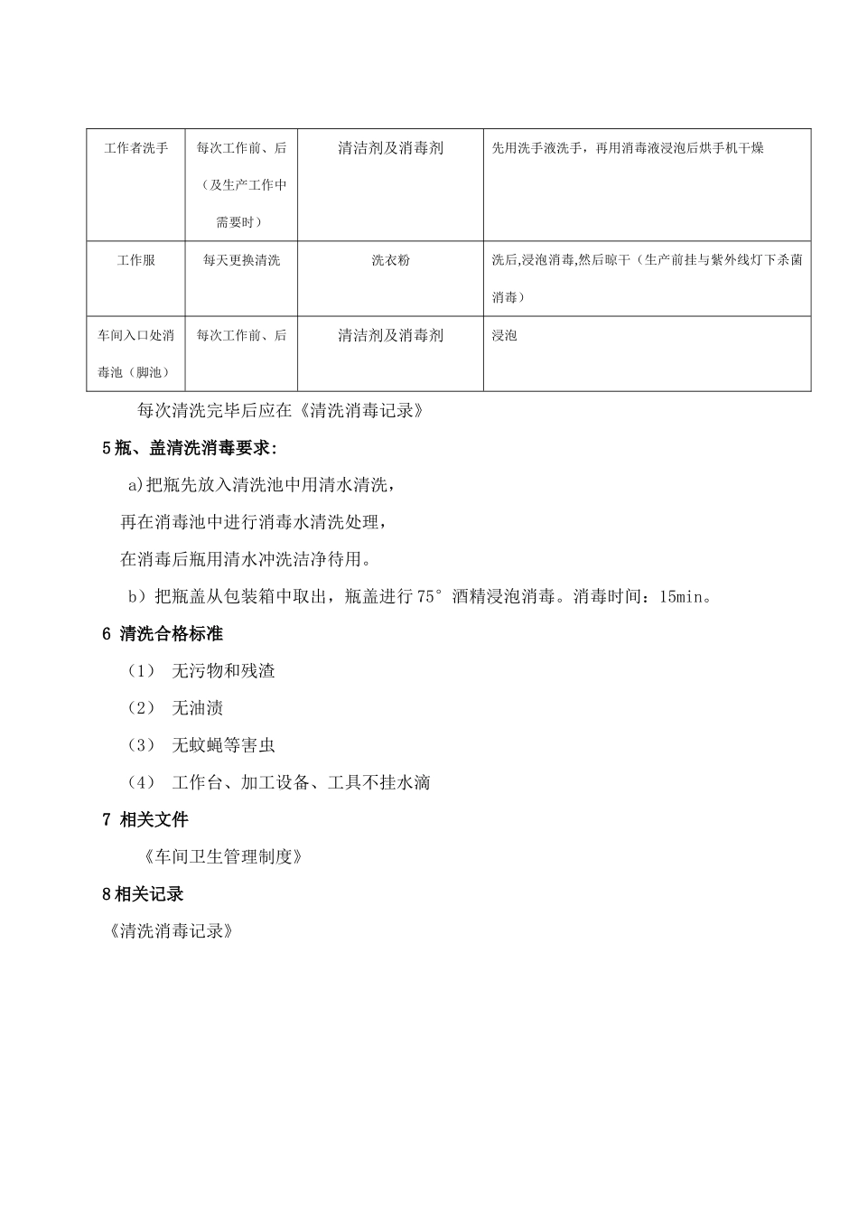 白酒厂清洗消毒管理制度_第3页