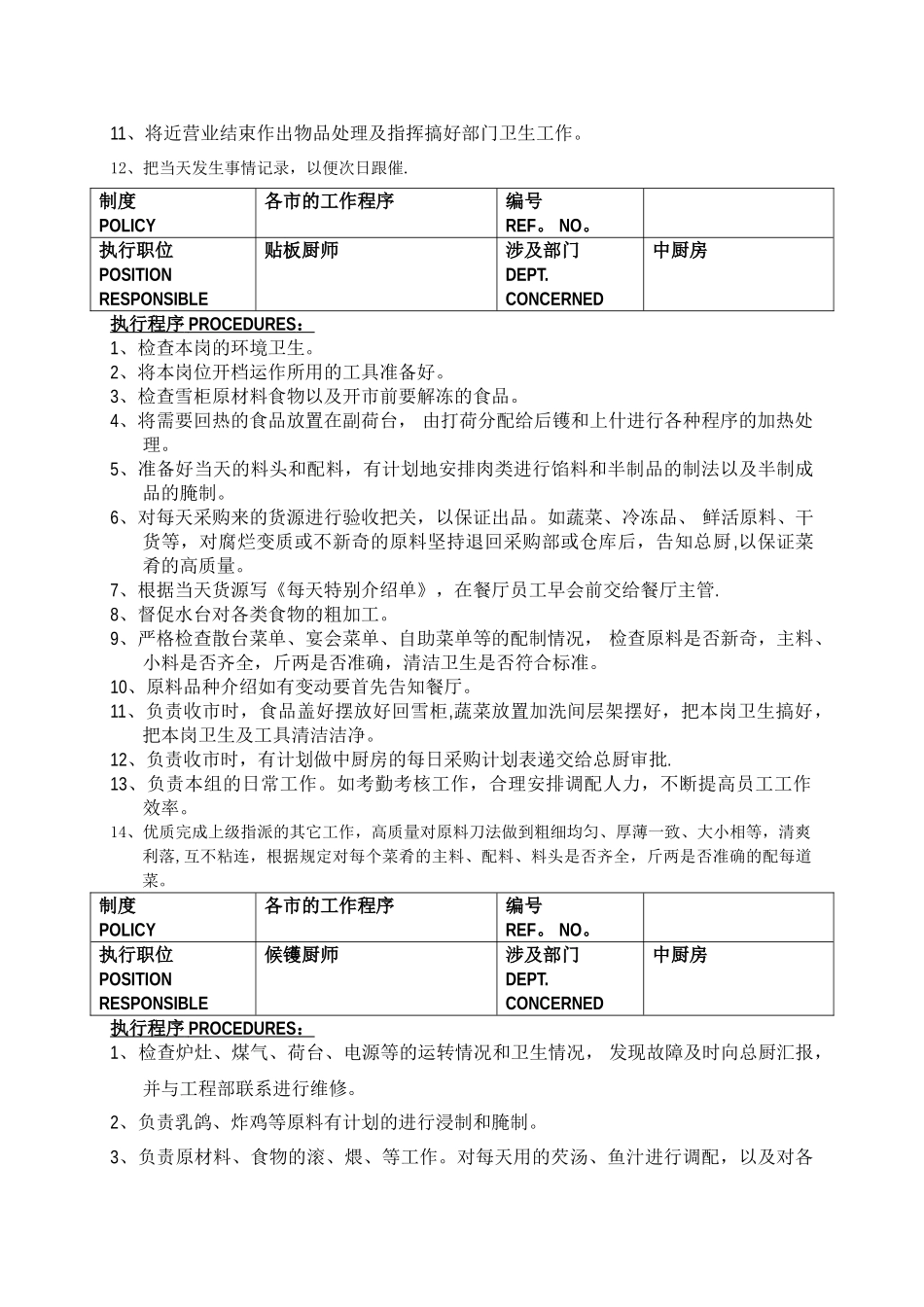 白金五星级酒店餐饮部员工操作手册中餐厨房_第2页