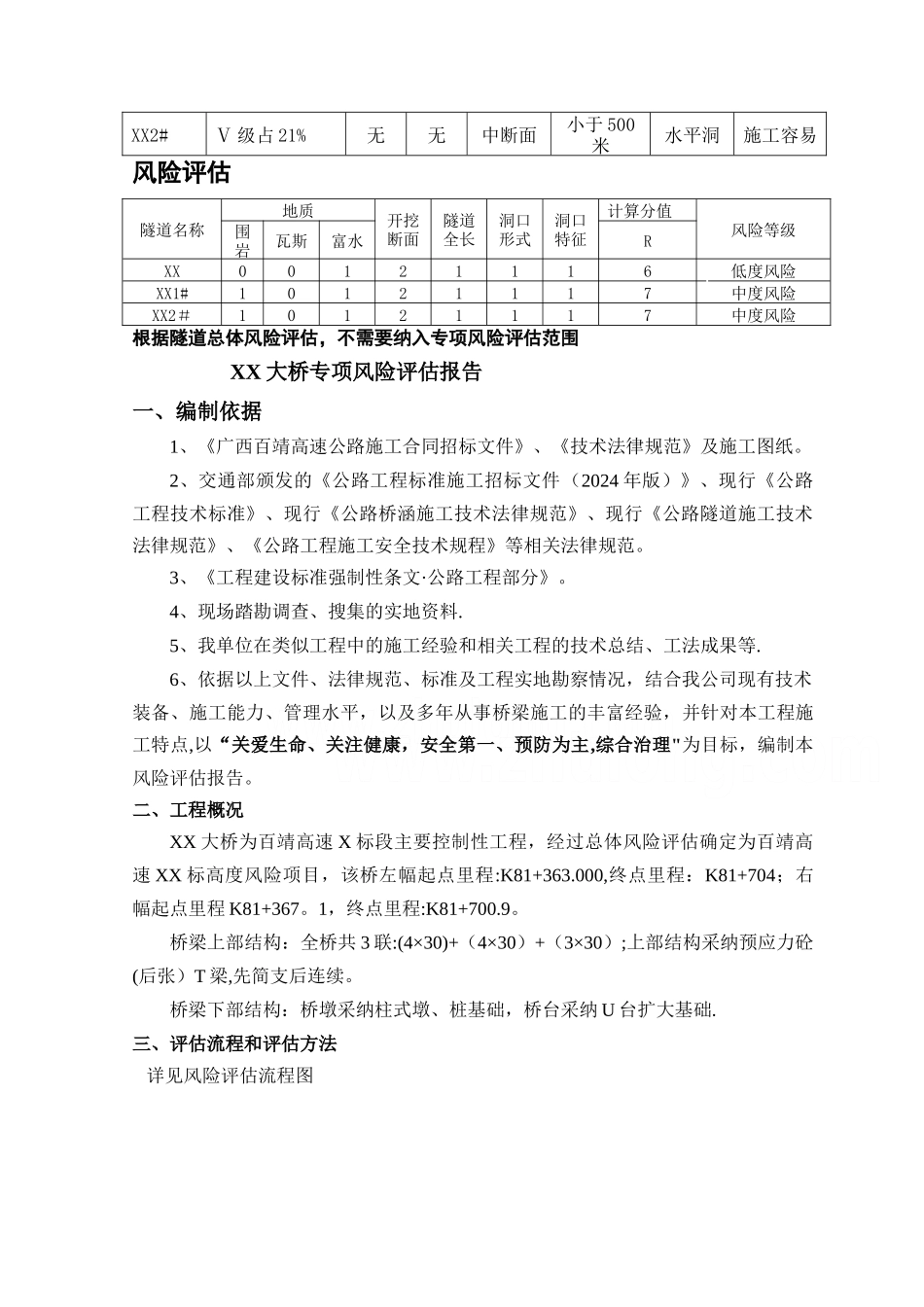 百靖高速公路施工安全风险评估报告-secret_第3页