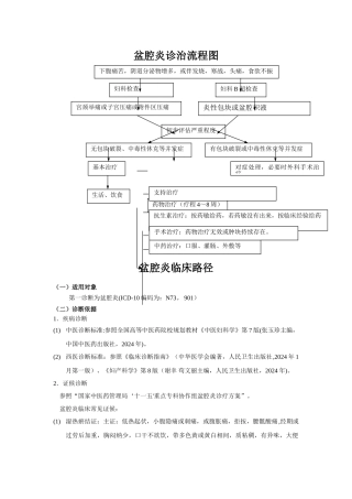盆腔炎临床路径