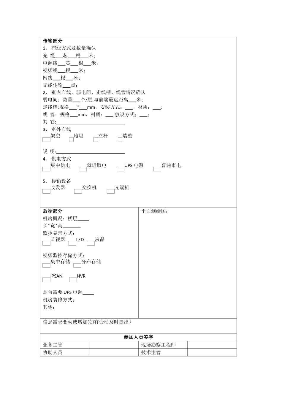 监控工程勘察表_第2页