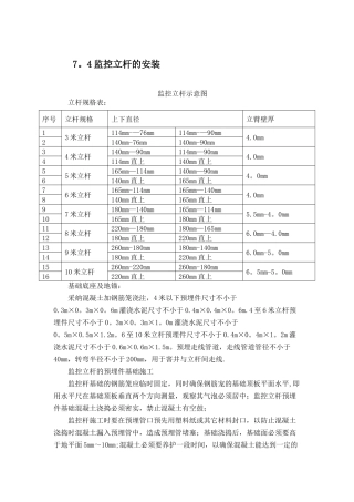 监控立杆施工
