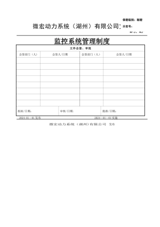 监控系统管理制度