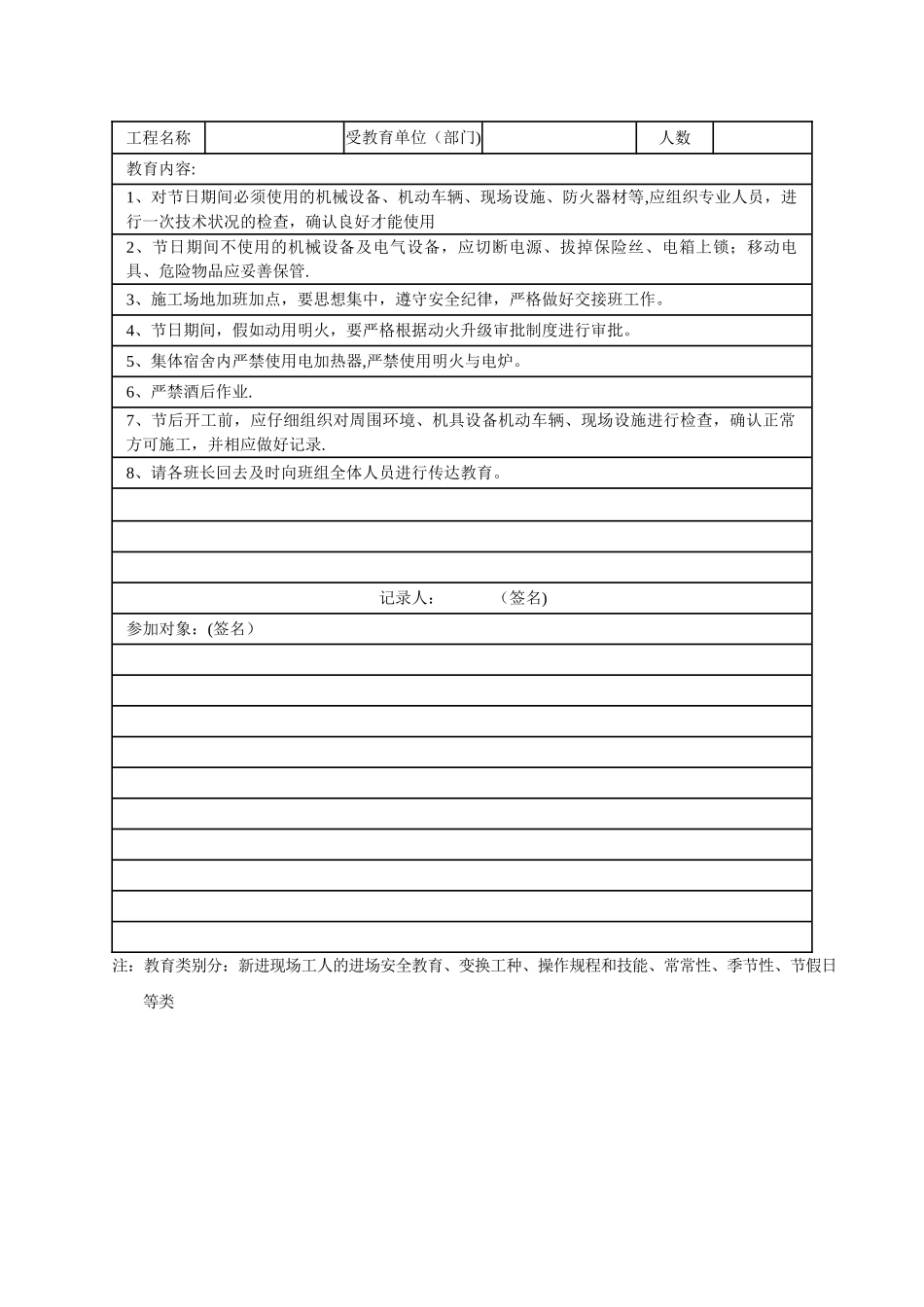 监理安全教育记录_第3页