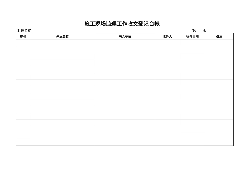 监理工作台账统一用表_第2页
