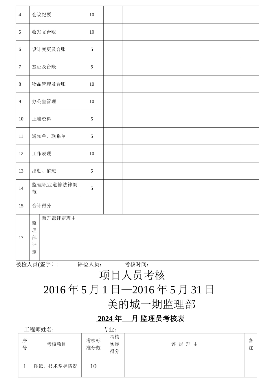 监理工程师考核表_第3页