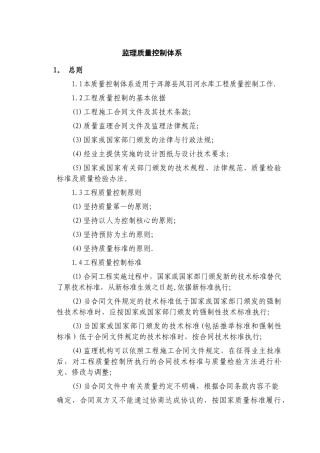 监理质量控制体系