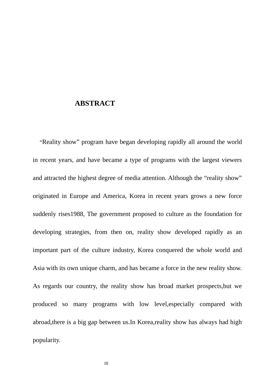 中韩同版权真人秀娱乐节目的对比研究  文化产业专业_第3页