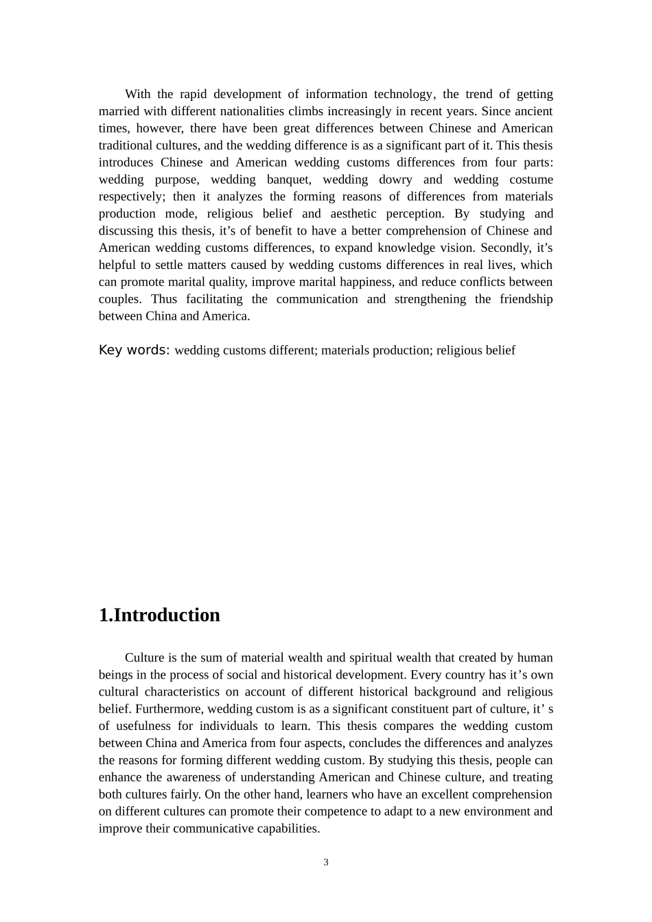 中美婚俗差异及形成原因_第3页