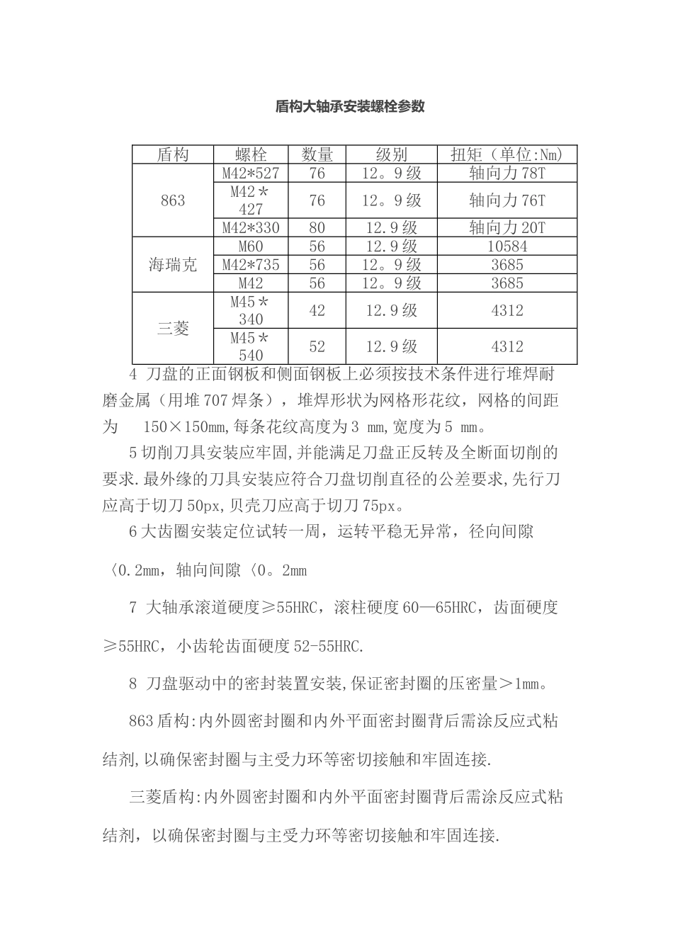 盾构机大修技术标准_第2页