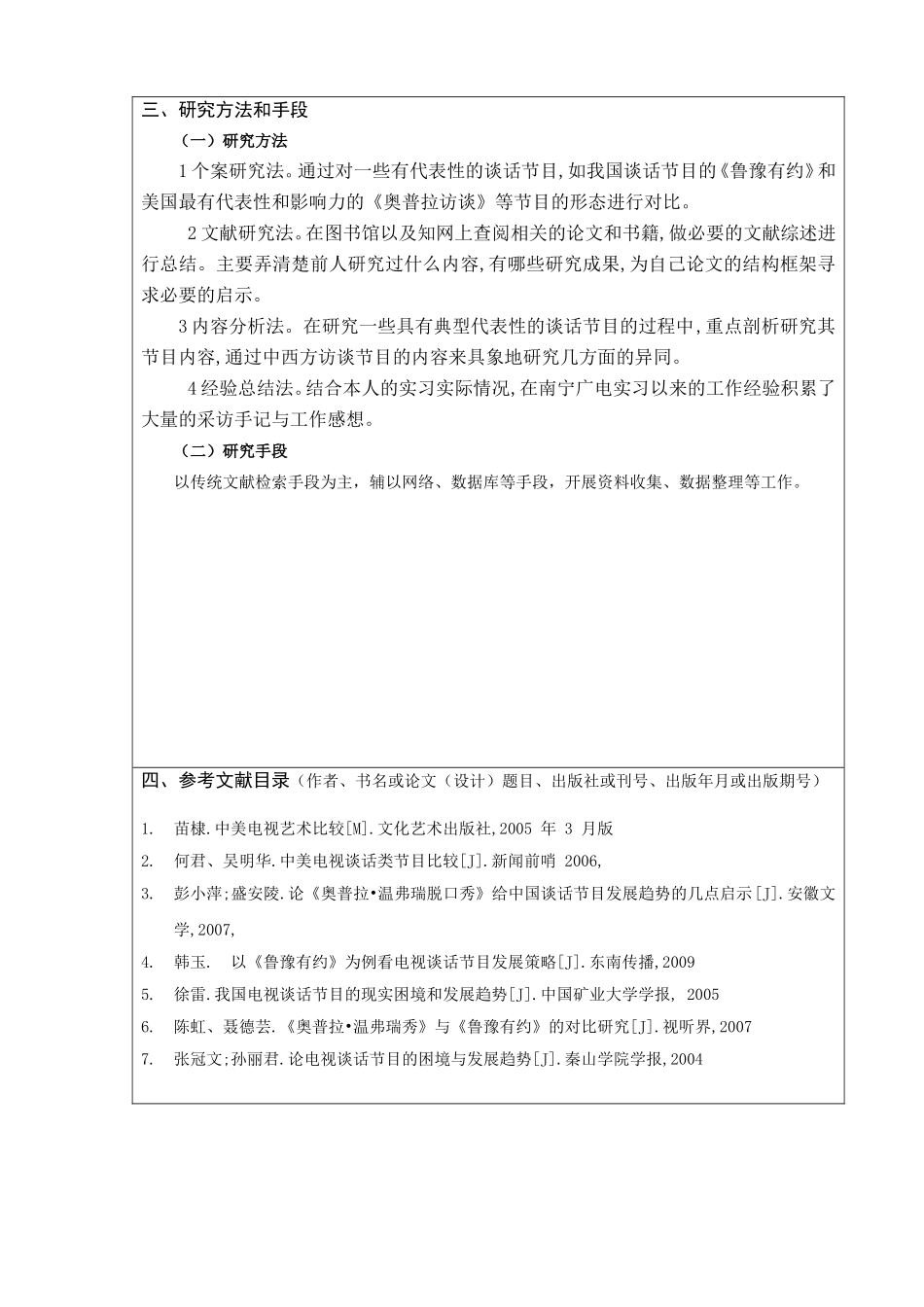 中外电视谈话节目主持人对比研究  播音与主持专业开题报告论文_第2页