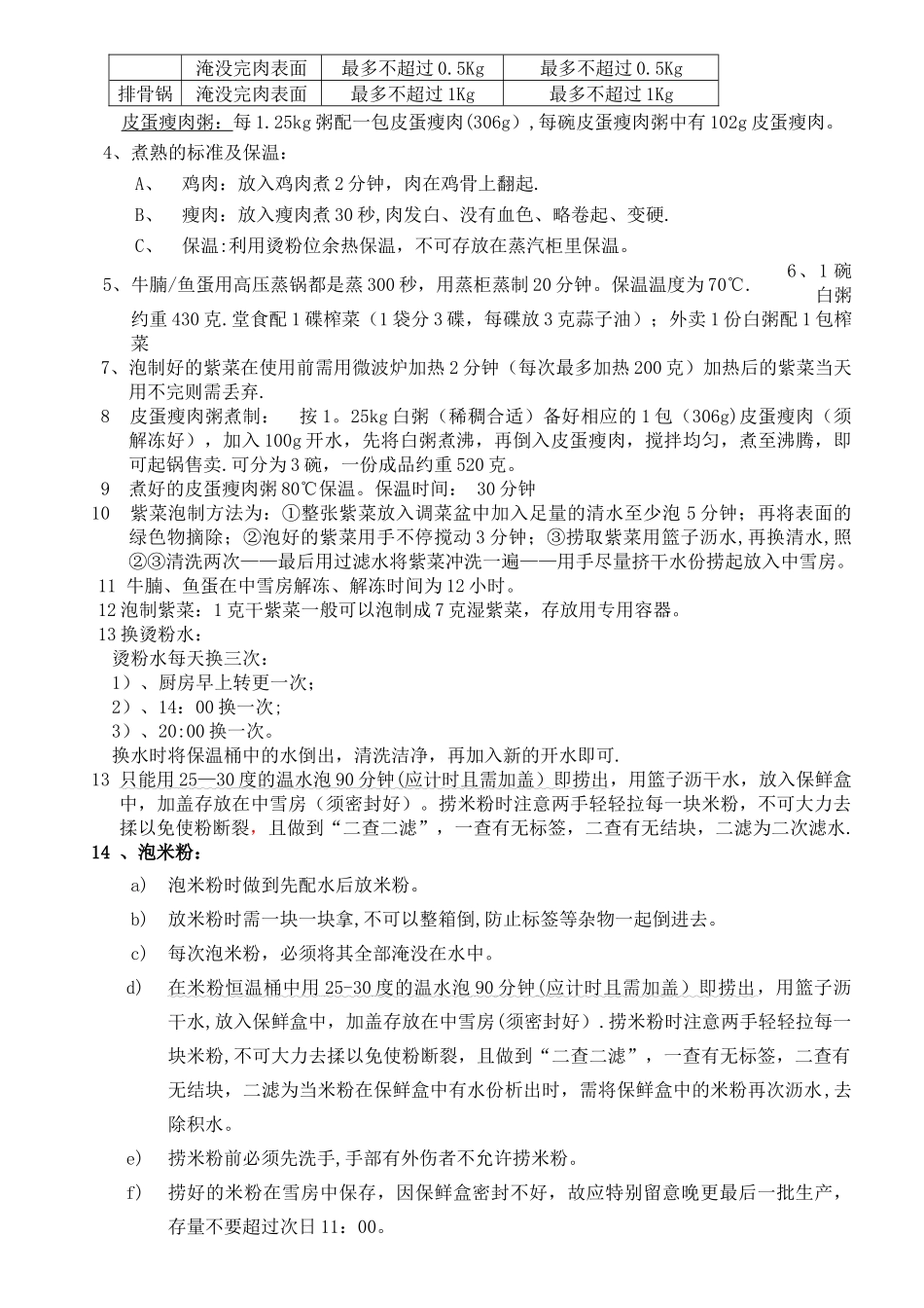 真功夫-餐饮厨房岗位标准及要点流程_第2页