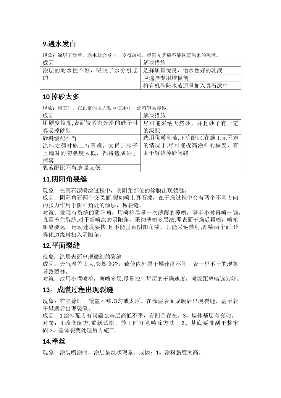 真石漆施工中常见问题成因及解决措施_第3页