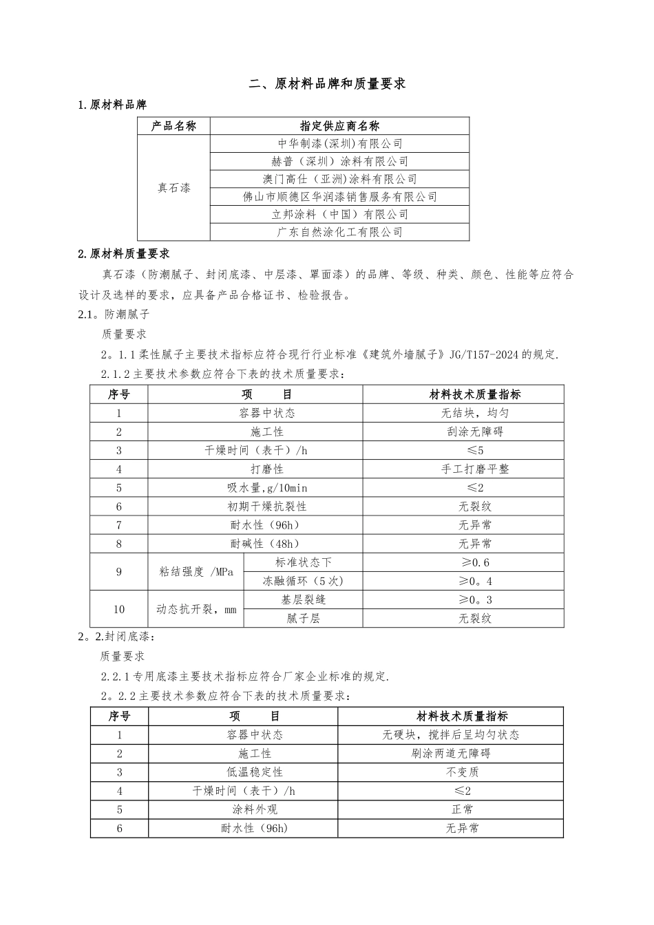 真石漆施工工艺和质量标准_第3页