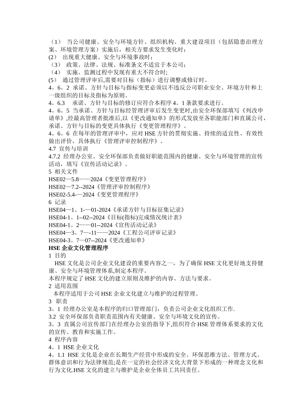 石化企业HSE管理体系程序文件_第3页