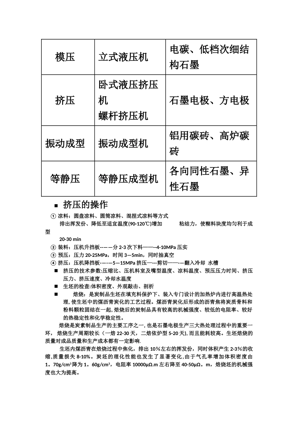 石墨电极的生产工艺流程和质量指标的及消耗原理_第3页