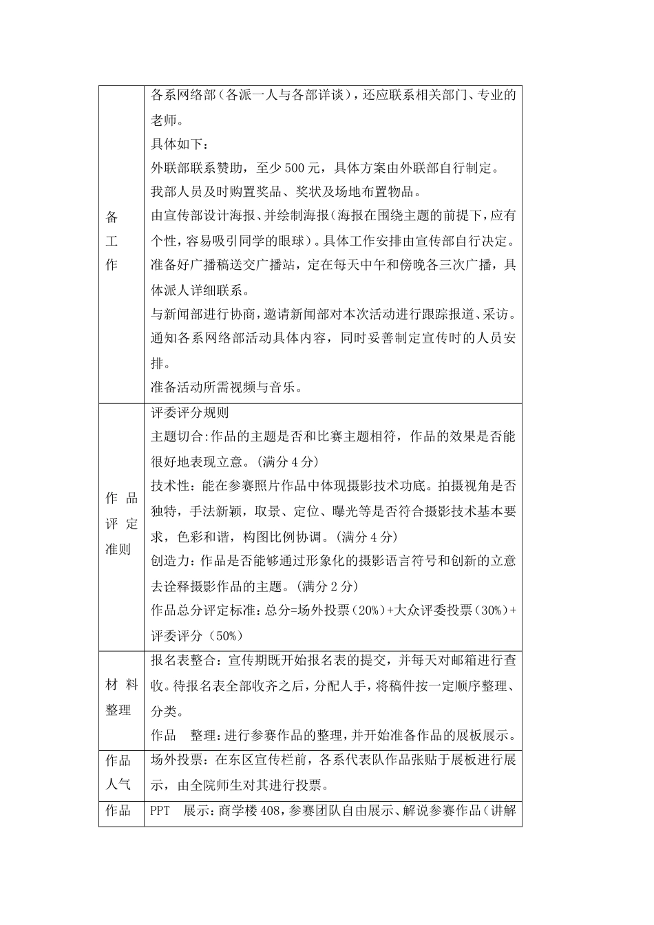 校园摄影图片征集大赛策划方案_第3页