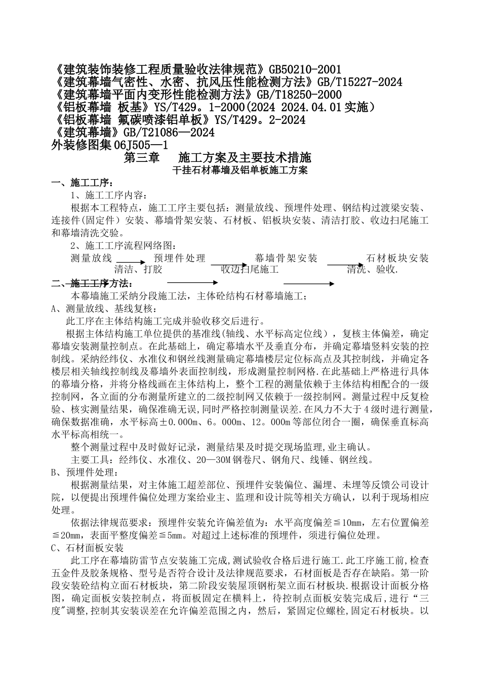 石材-铝板幕墙施工方案2_第2页