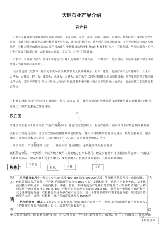 石栏杆-石浮雕-石狮子-石牌坊-石喷泉制作流程工艺与安装