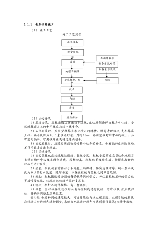 石栏杆施工工艺