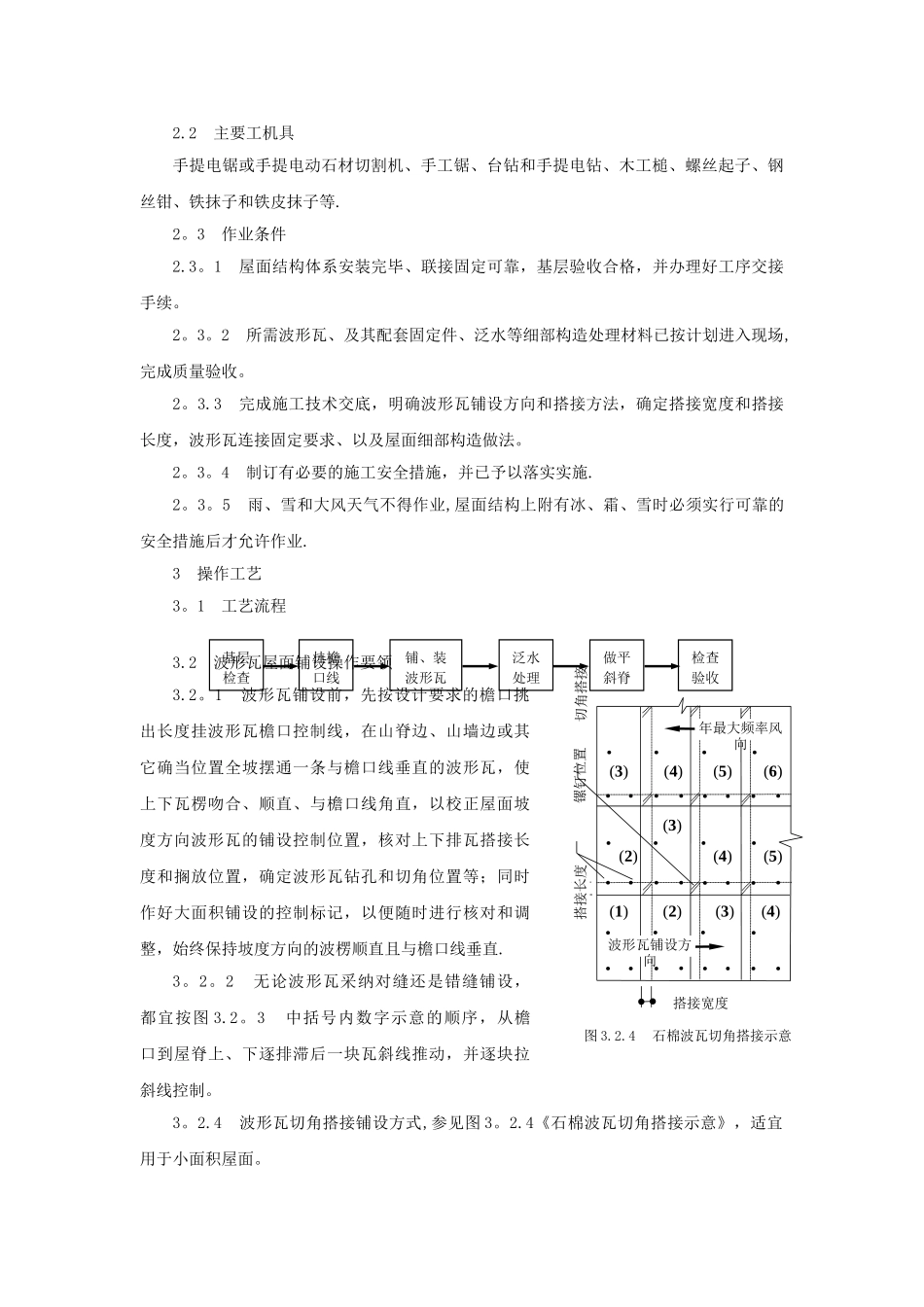 石棉瓦瓦屋面施工技术_第2页