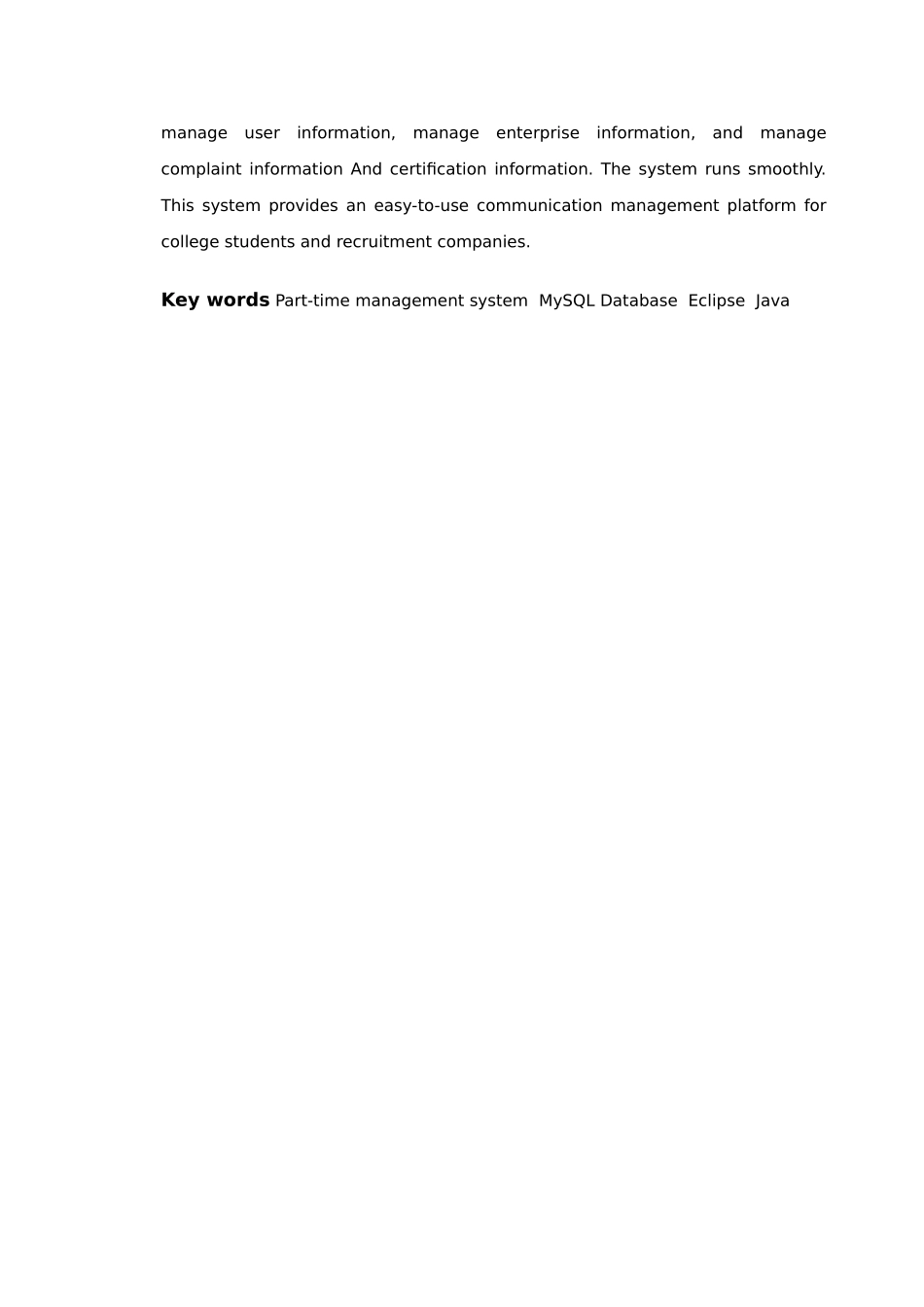 信息与计算科学-学生兼职管理系统的设计与开发论文_第2页