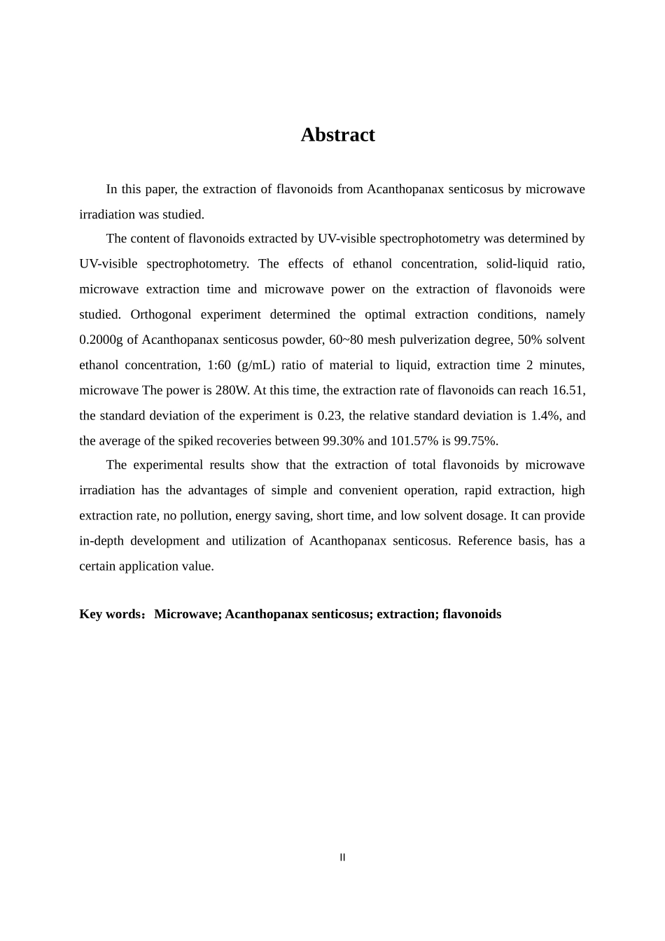 微波辅助提取刺五加皮中的总黄酮_第2页