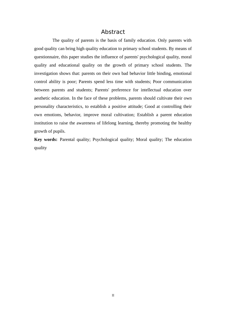 小学教育-家长素质对小学生成长的影响论文_第2页