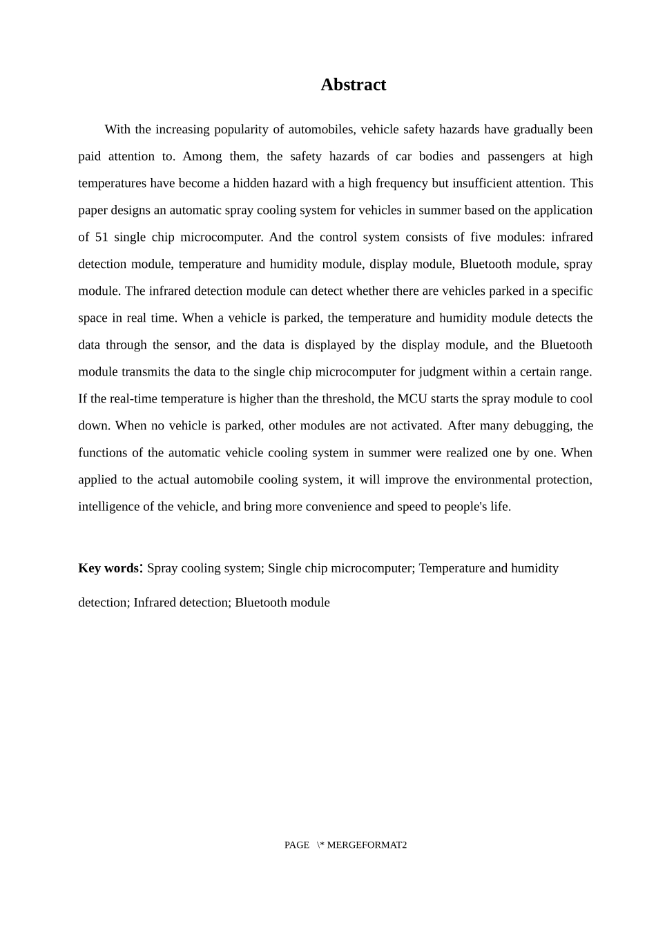 夏季车辆自动喷淋降温系统设计和实现论文设计_第2页