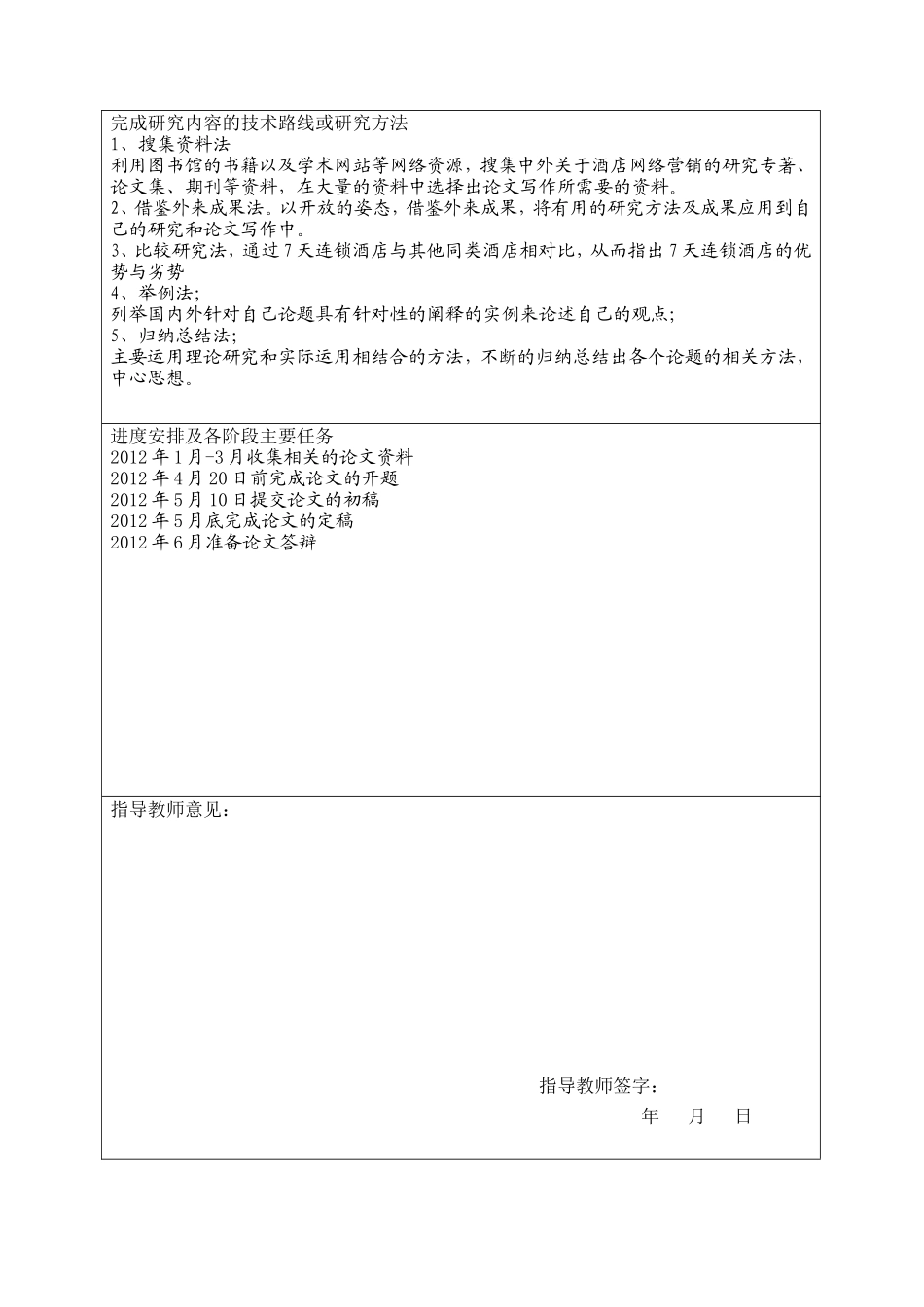 我国经济型酒店网络营销策略研究开题报告_第3页