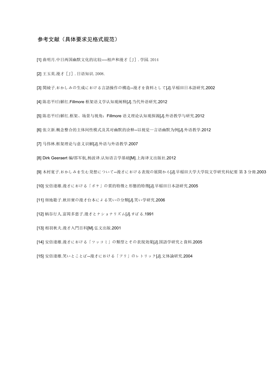 文献综述对“漫才”语言特征的考察——以“三明治超人”的作品为对象文献综述论文_第3页