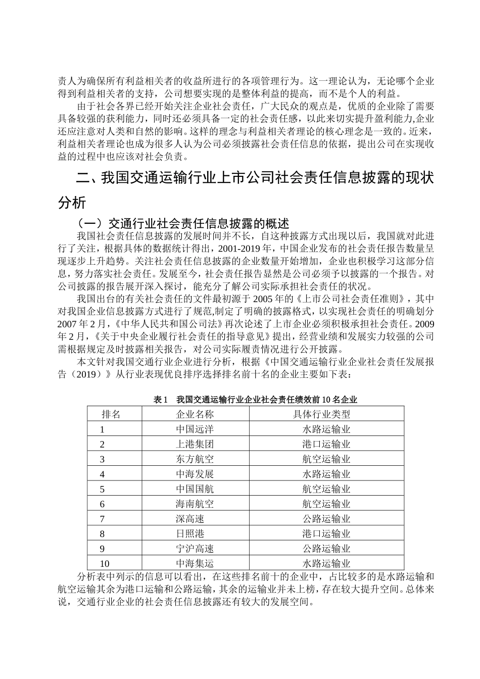 通行业上市公司社会责任信息披露的探讨_第3页