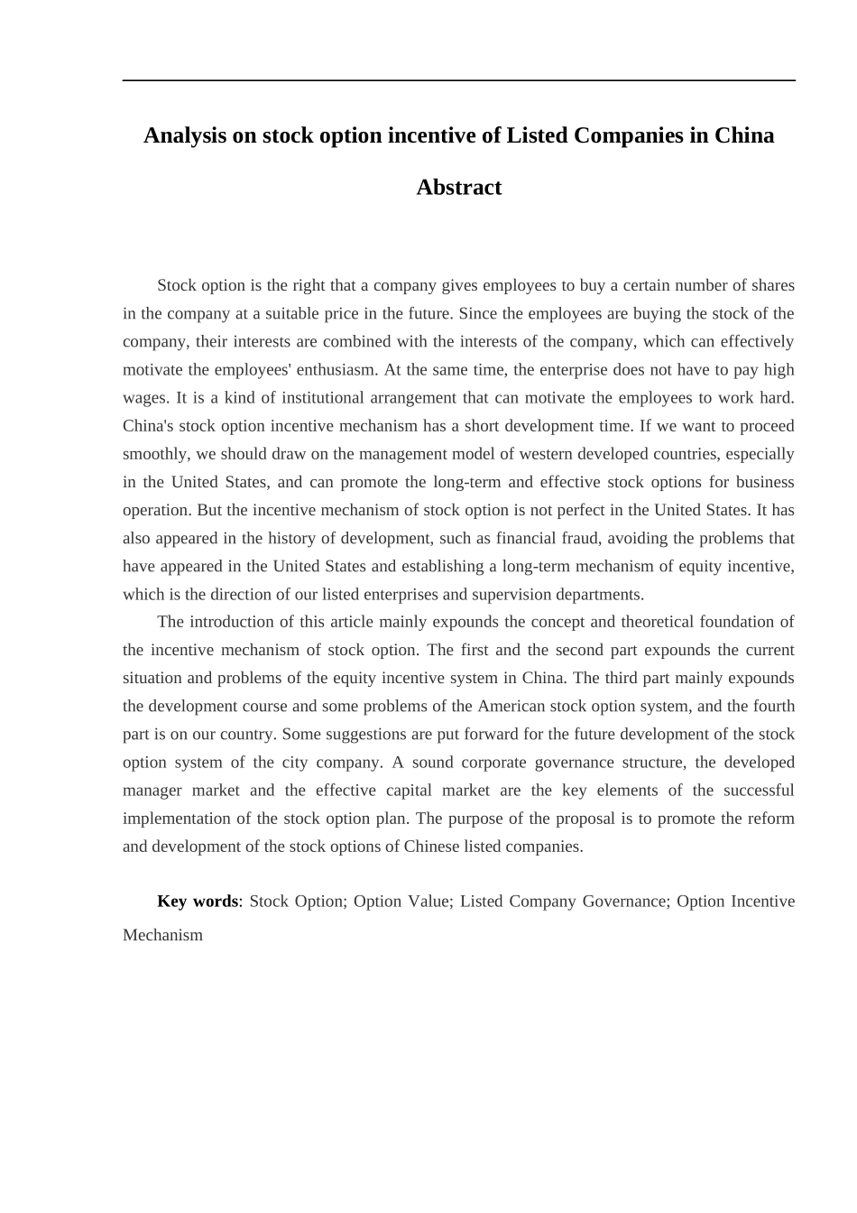 我国上市公司股票期权激励问题分析 6.1_第2页
