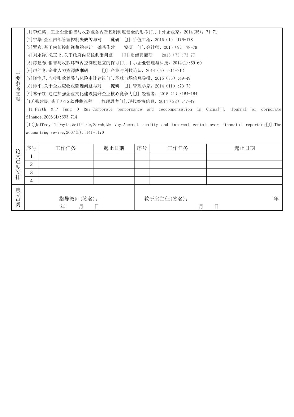 绥化市聚佳德商贸有限公司销售与收款内部控制开题报告_第3页