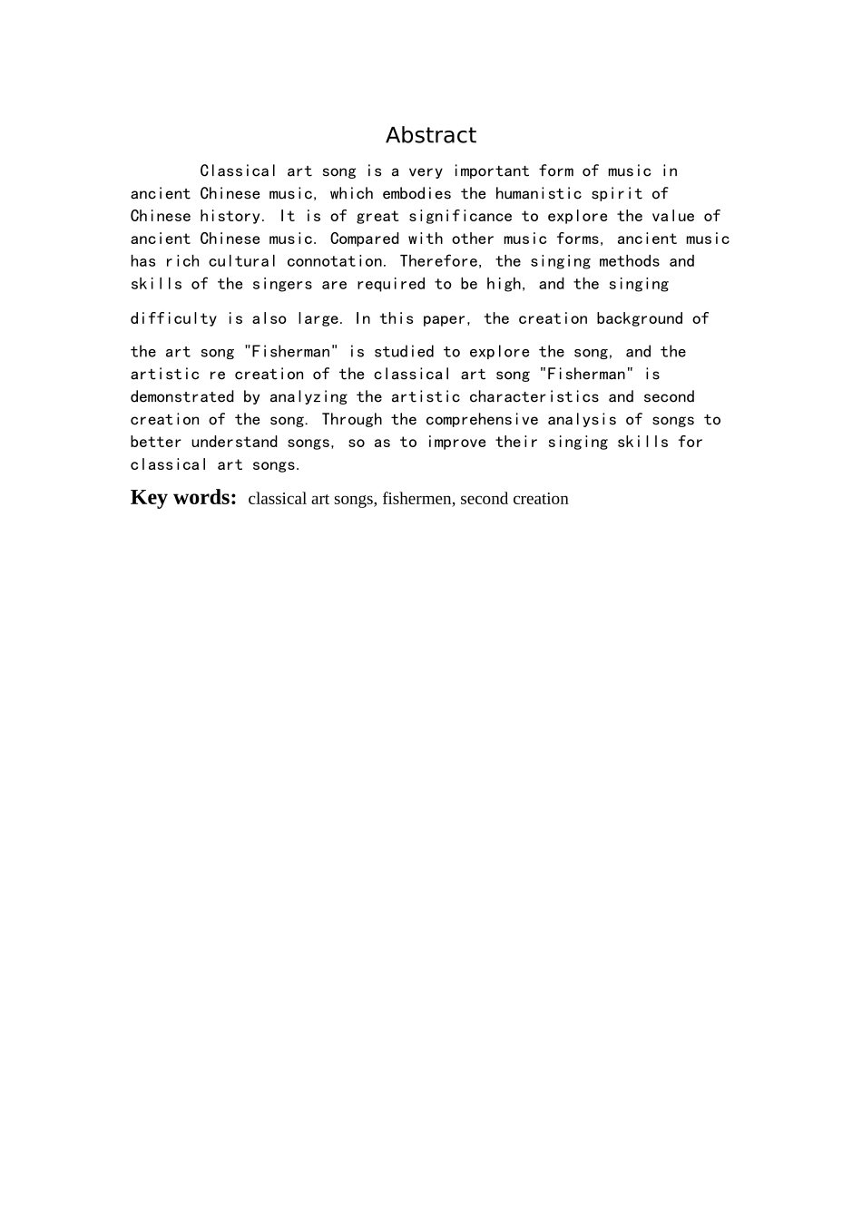 谈艺术歌曲《渔翁》的二度创作_第2页