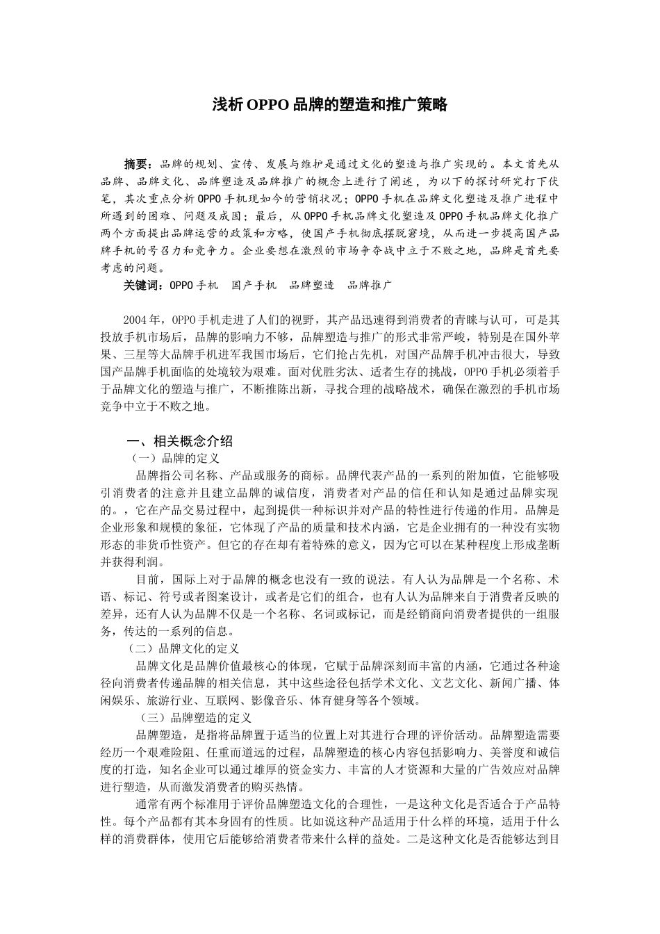 浅析PP品牌的塑造和推广策略_第1页
