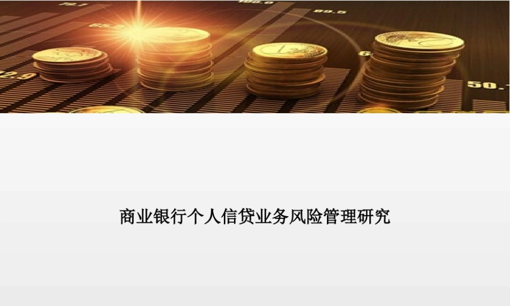 商业银行个人信贷业务风险管理研究