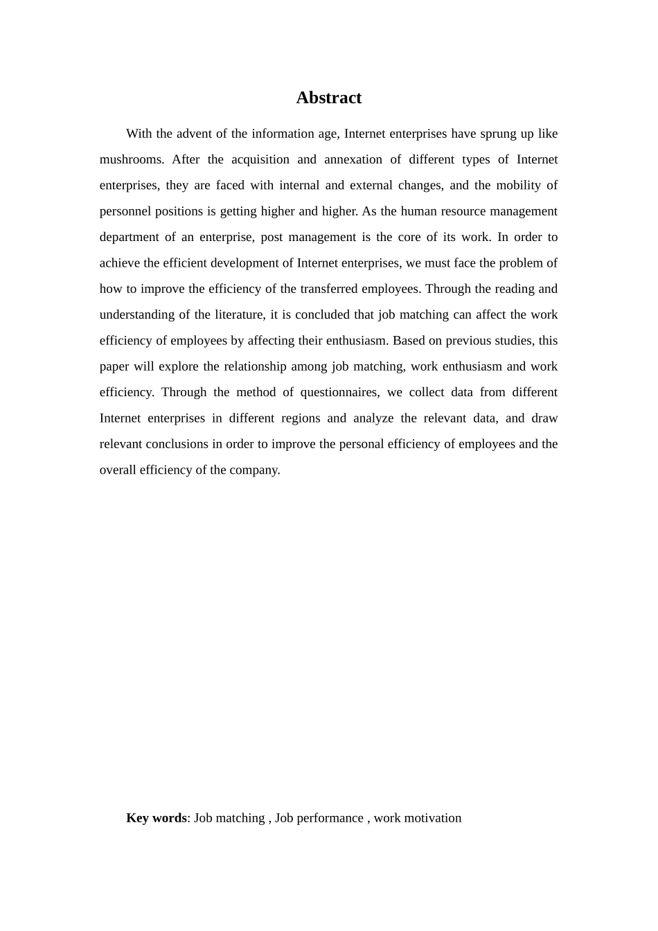 浅析互联网企业人岗匹配和工作绩效的关系——以员工积极性为中介变量_第2页