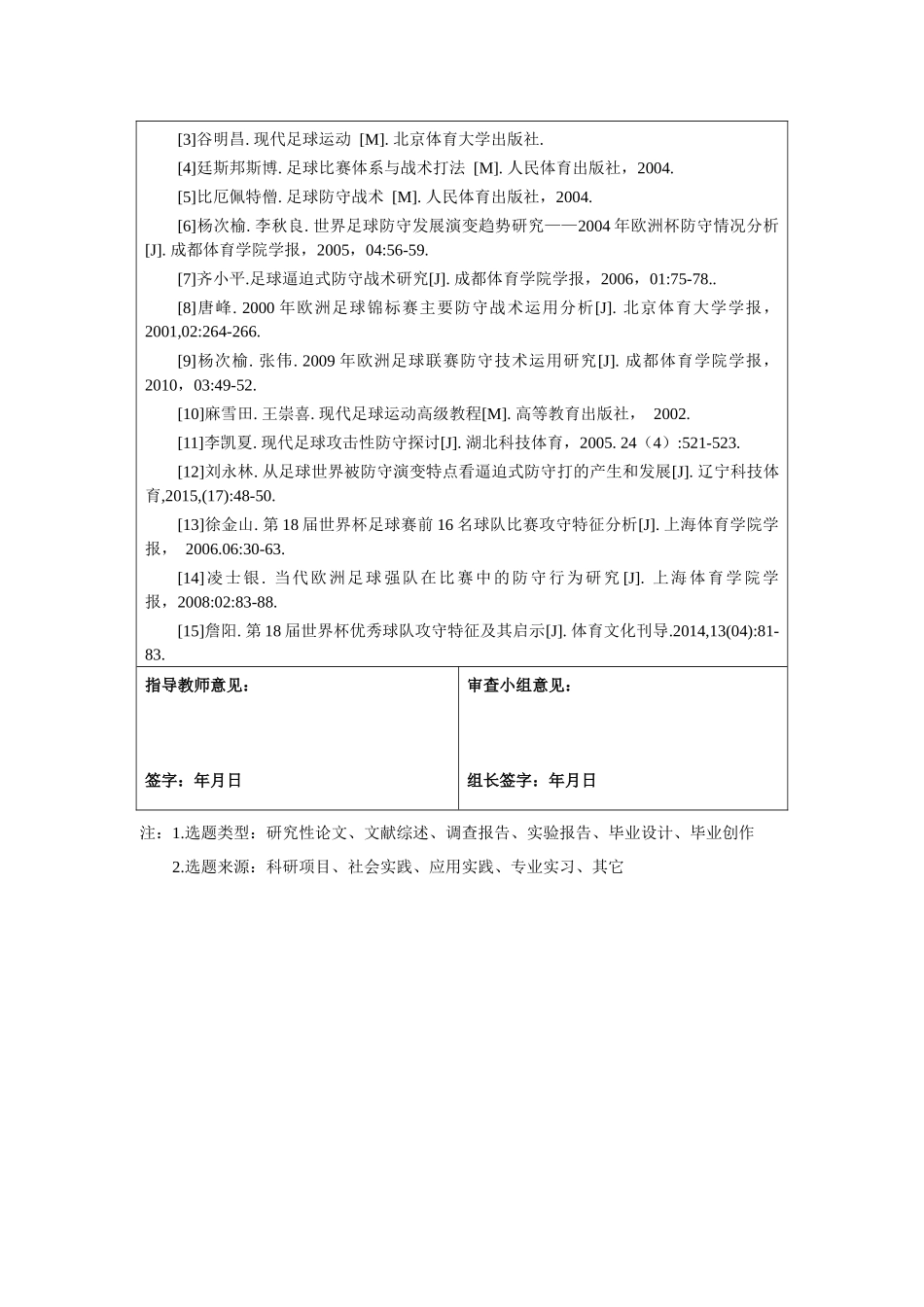 前场逼迫式防守打法在现代足球中的应用开题报告_第3页